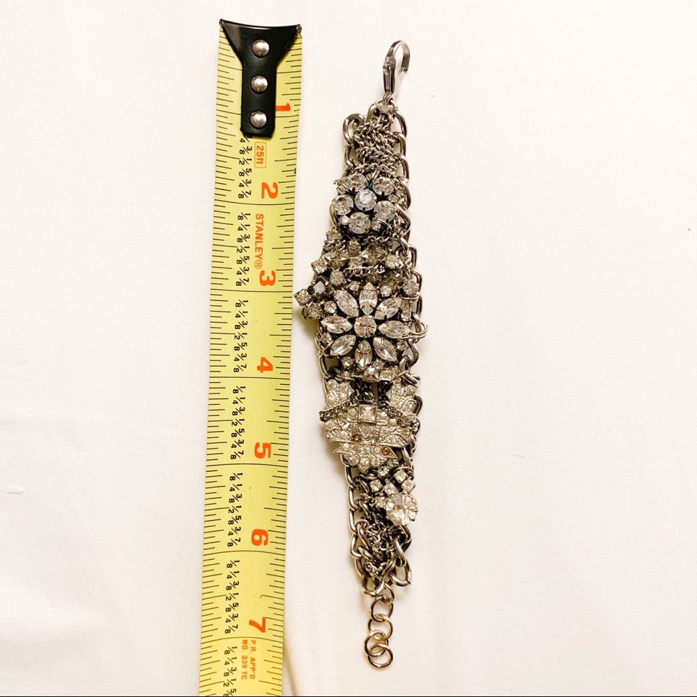 Elegant with Edge Chain Stone Bracelet - Picture 2 of 8